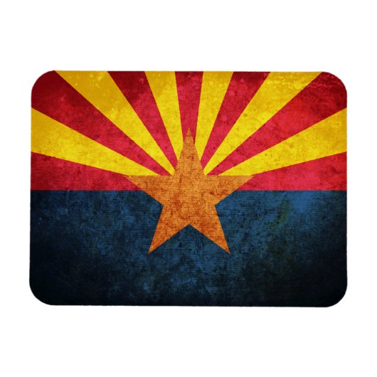 Vlag van de staat Arizona Magneet (Horizontaal)