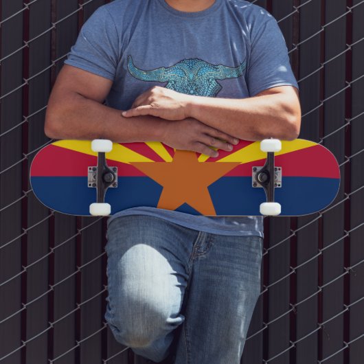 Vlag van de staat Arizona Persoonlijk Skateboard (Buiten 3)