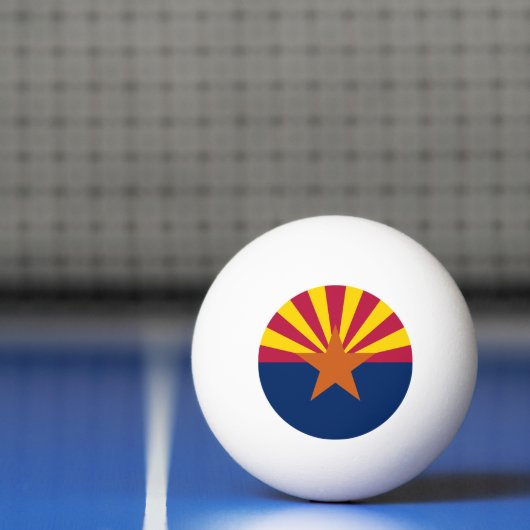 Vlag van de staat Arizona Pingpongbal (Net)