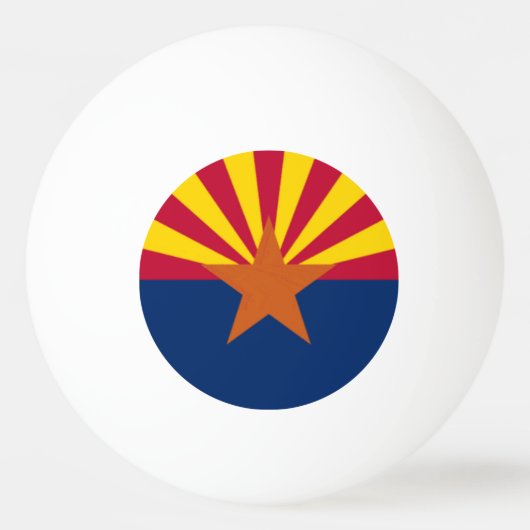 Vlag van de staat Arizona Pingpongbal (Voorkant)
