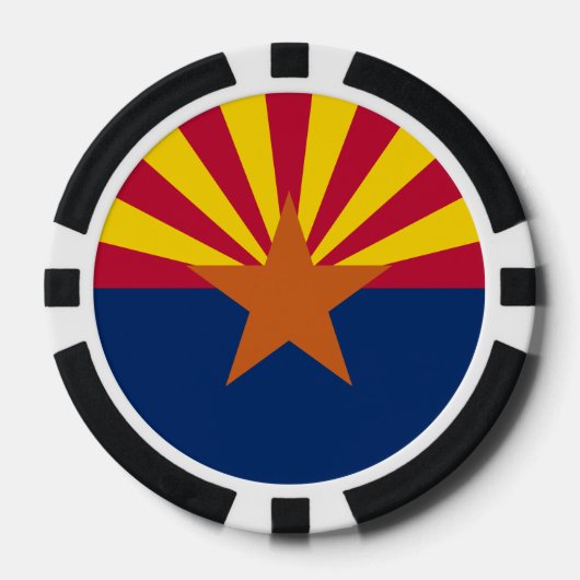 Vlag van de staat Arizona Poker Chips (Voorkant)