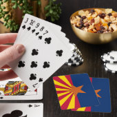 Vlag van de staat Arizona Pokerkaarten (Insitu)