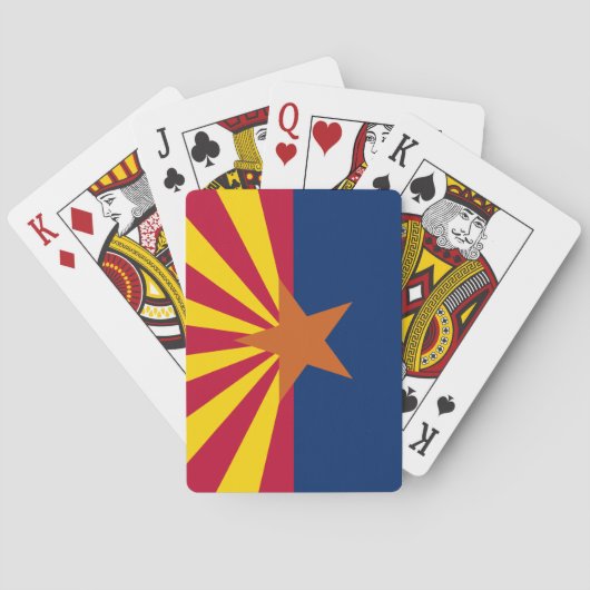 Vlag van de staat Arizona Pokerkaarten (Achterkant)