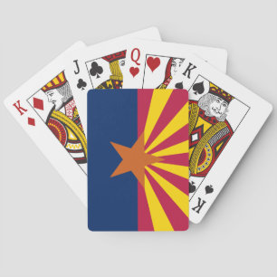Vlag van de staat Arizona Pokerkaarten