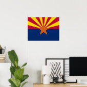 Vlag van de staat Arizona Poster (Thuiskantoor)