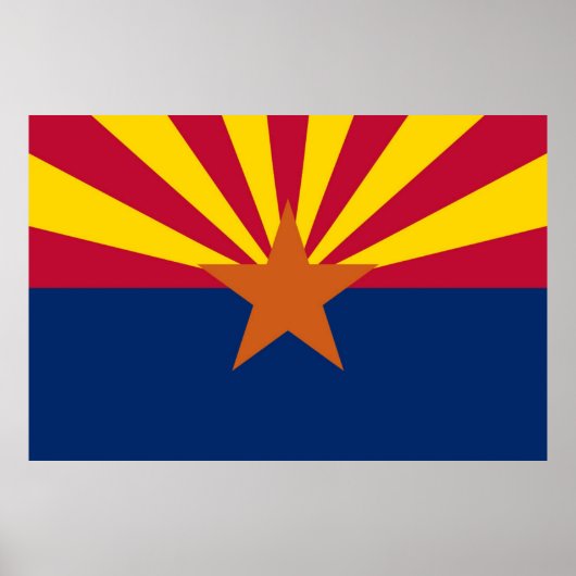 Vlag van de staat Arizona Poster (Voorkant)