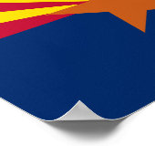 Vlag van de staat Arizona Poster (Hoek)