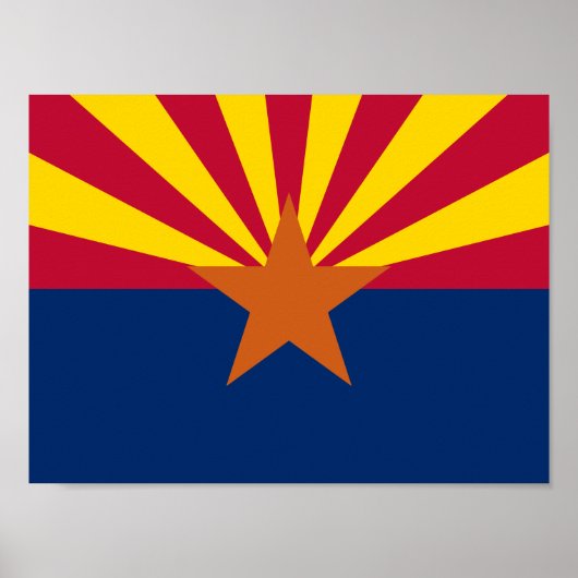 Vlag van de staat Arizona Poster (Voorkant)