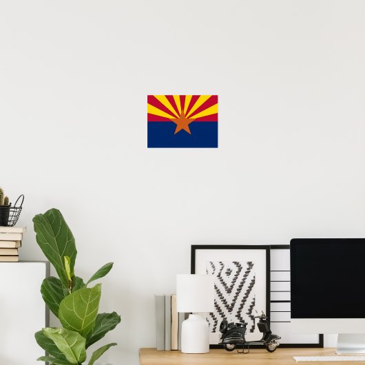 Vlag van de staat Arizona Poster (Thuiskantoor)