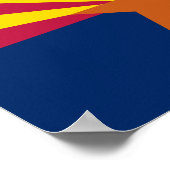 Vlag van de staat Arizona Poster (Hoek)