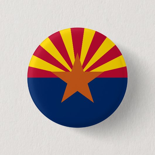 Vlag van de staat Arizona Ronde Button 3,2 Cm (Voorkant)