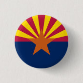 Vlag van de staat Arizona Ronde Button 3,2 Cm (Voorkant)