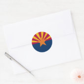 Vlag van de staat Arizona Ronde Sticker (Envelop)