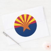 Vlag van de staat Arizona Ronde Sticker (Envelop)