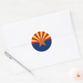 Vlag van de staat Arizona Ronde Sticker (Envelop)