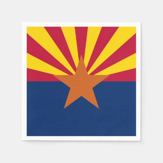 Vlag van de staat Arizona Servet (Voorkant)