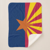 Vlag van de staat Arizona Sherpa Deken (Voorkant)