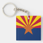 Vlag van de staat Arizona Sleutelhanger (voorkant)