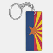 Vlag van de staat Arizona Sleutelhanger (Voorkant Links)