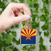 Vlag van de staat Arizona Sleutelhanger (Hand)