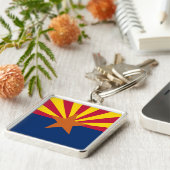Vlag van de staat Arizona Sleutelhanger (Zijkant)