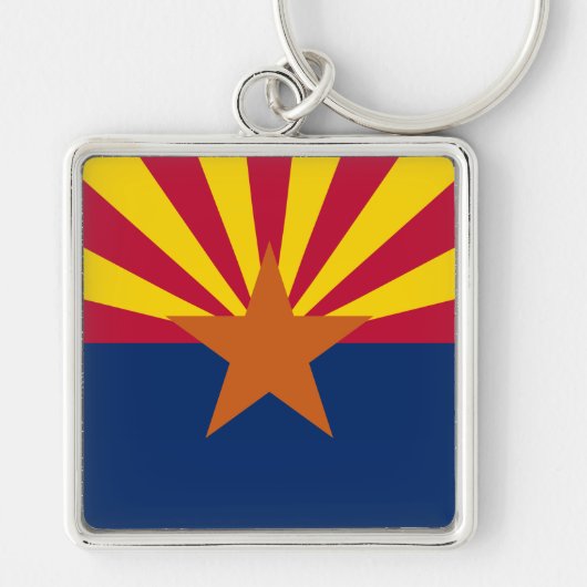 Vlag van de staat Arizona Sleutelhanger (Voorkant)