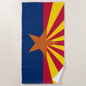 Vlag van de staat Arizona Strandlaken (Voorkant)