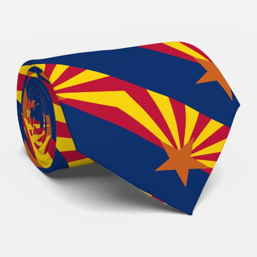 Vlag van de staat Arizona Stropdas (Opgerold)