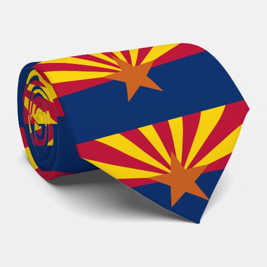 Vlag van de staat Arizona Stropdas (Opgerold)