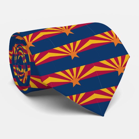 Vlag van de staat Arizona Stropdas (Opgerold)