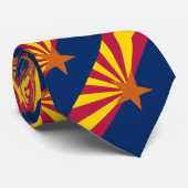 Vlag van de staat Arizona Stropdas (Opgerold)