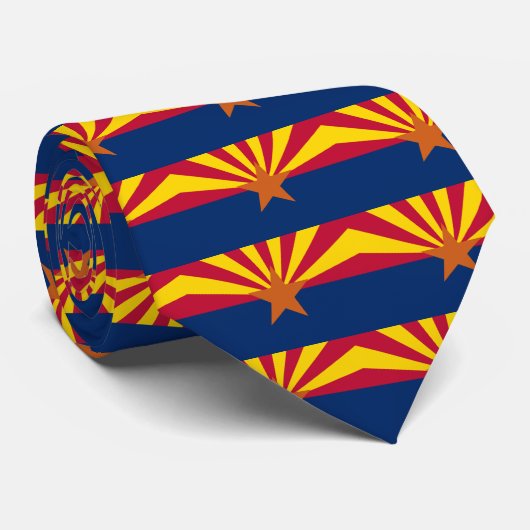 Vlag van de staat Arizona Stropdas (Opgerold)