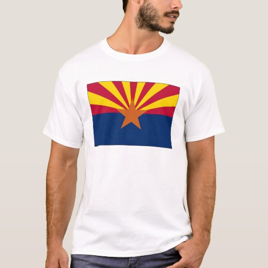 Vlag van de staat Arizona T-shirt (Voorkant)