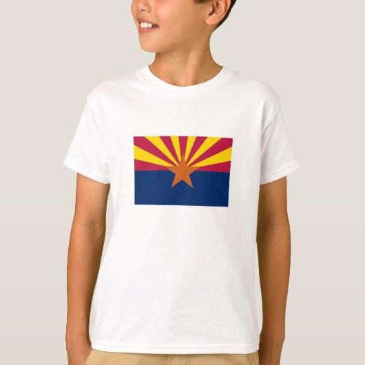 Vlag van de staat Arizona T-shirt (Voorkant)