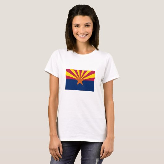 Vlag van de staat Arizona T-shirt (Voorkant volledig)