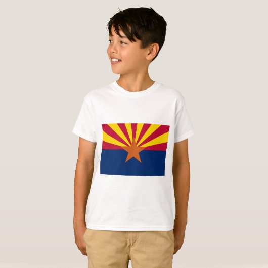 Vlag van de staat Arizona T-shirt (Voorkant volledig)