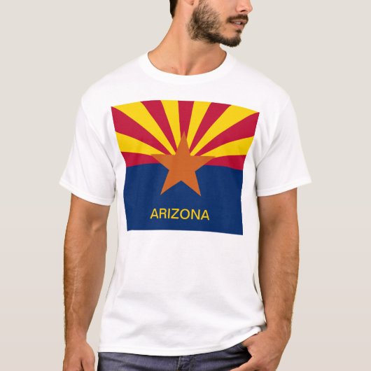 Vlag van de staat Arizona T-shirt (Voorkant)