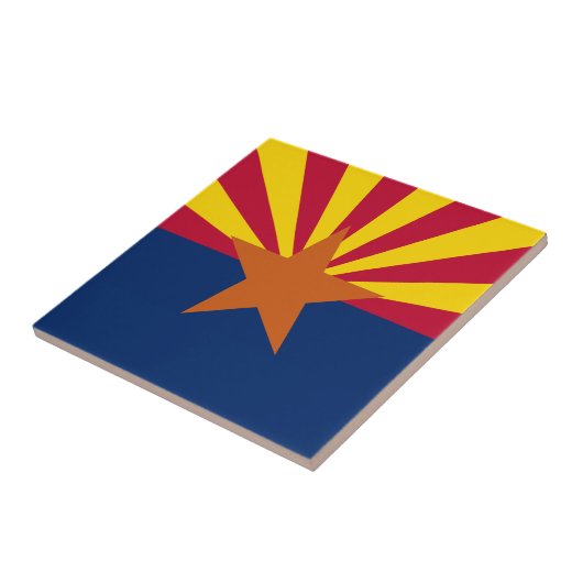Vlag van de staat Arizona Tegeltje (Zijkant)