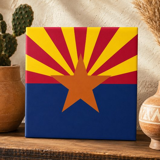 Vlag van de staat Arizona Tegeltje