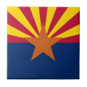 Vlag van de staat Arizona Tegeltje (Voorkant)