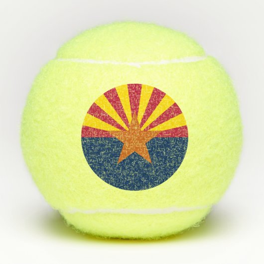 Vlag van de staat Arizona Tennisballen (Voorkant)