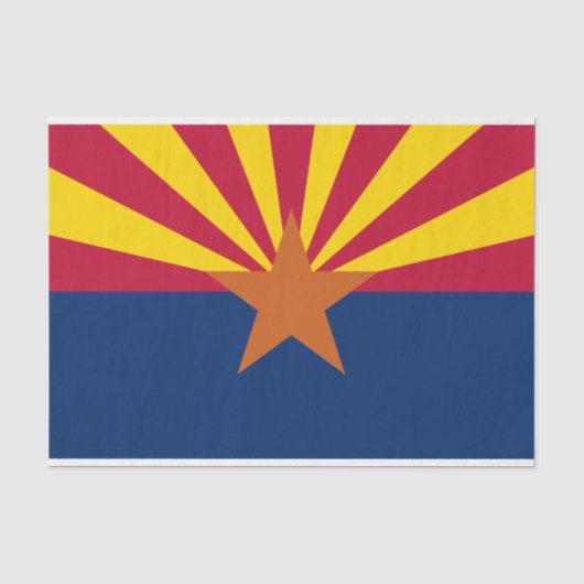 Vlag van de staat Arizona Tissuepapier (Voorkant)