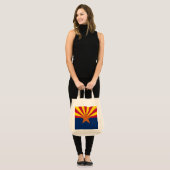 Vlag van de staat Arizona Tote Bag (Voorkant (model))