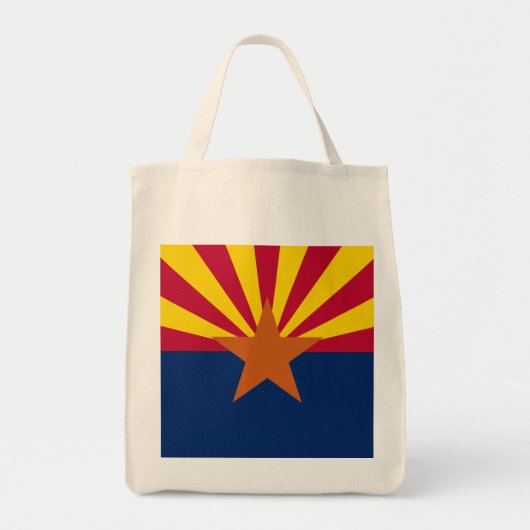 Vlag van de staat Arizona Tote Bag (Voorkant)