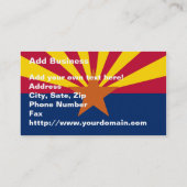 Vlag van de staat Arizona Visitekaartje (Achterkant)