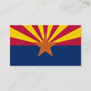 Vlag van de staat Arizona Visitekaartje