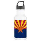Vlag van de staat Arizona Waterfles (Voorkant)