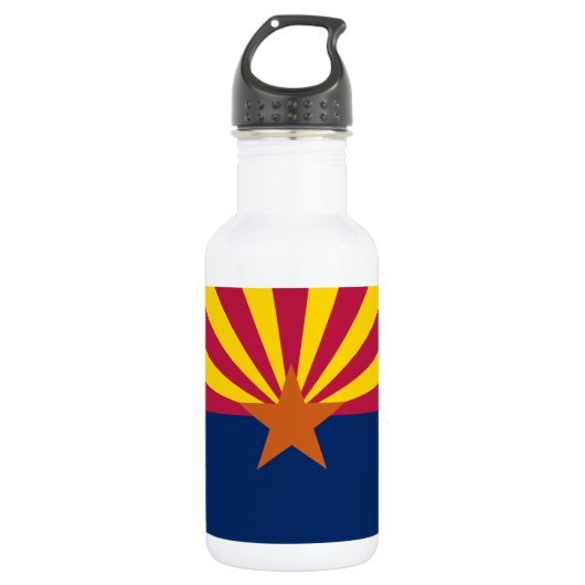 Vlag van de staat Arizona Waterfles (Voorkant)