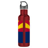 Vlag van de staat Arizona Waterfles (Achterkant)
