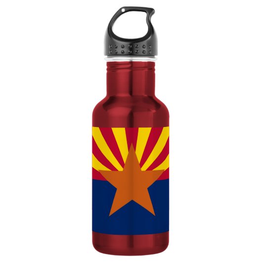 Vlag van de staat Arizona Waterfles (Voorkant)